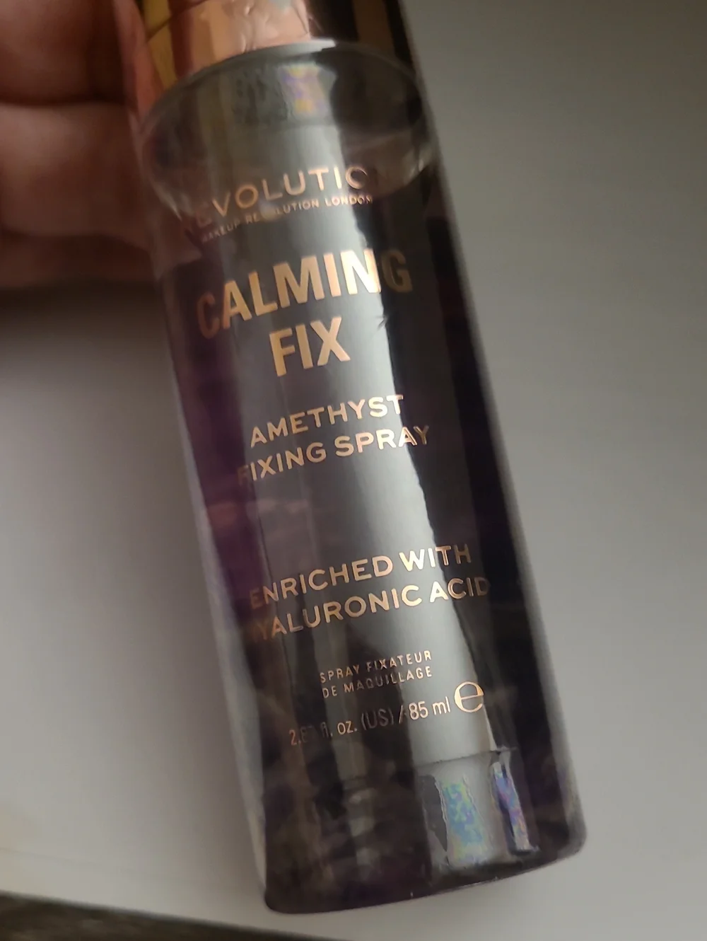 Revolution Calming Fix Amethyst Fixing Spray Enriched With Hyaluronic Acid